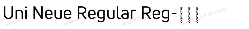 Uni Neue Regular Reg字体转换
